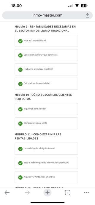 Máster inmobiliario - Curso libertad financiera