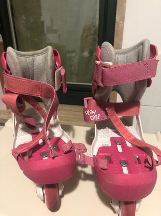 Pattini Oxelo 26/28 rosa