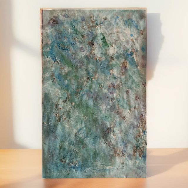 Lastra strutturata in acrilico. Opera originale.