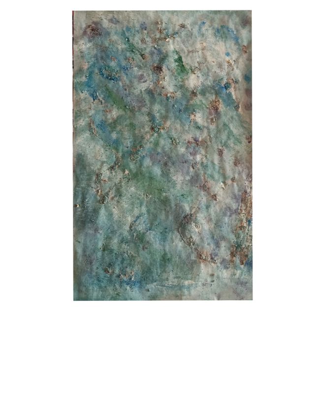 Lastra strutturata in acrilico. Opera originale.