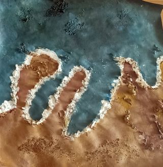 Tríptico en acrílico con texturas. Lámina Original