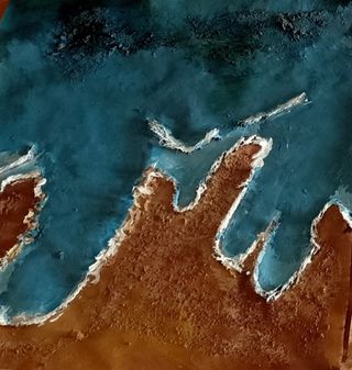 Tríptico en acrílico con texturas. Lámina Original