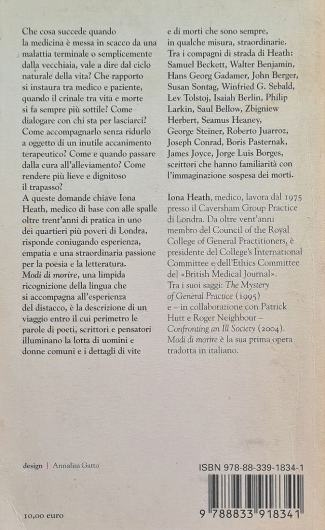 Libro Modi di morire Bollati Boringhieri