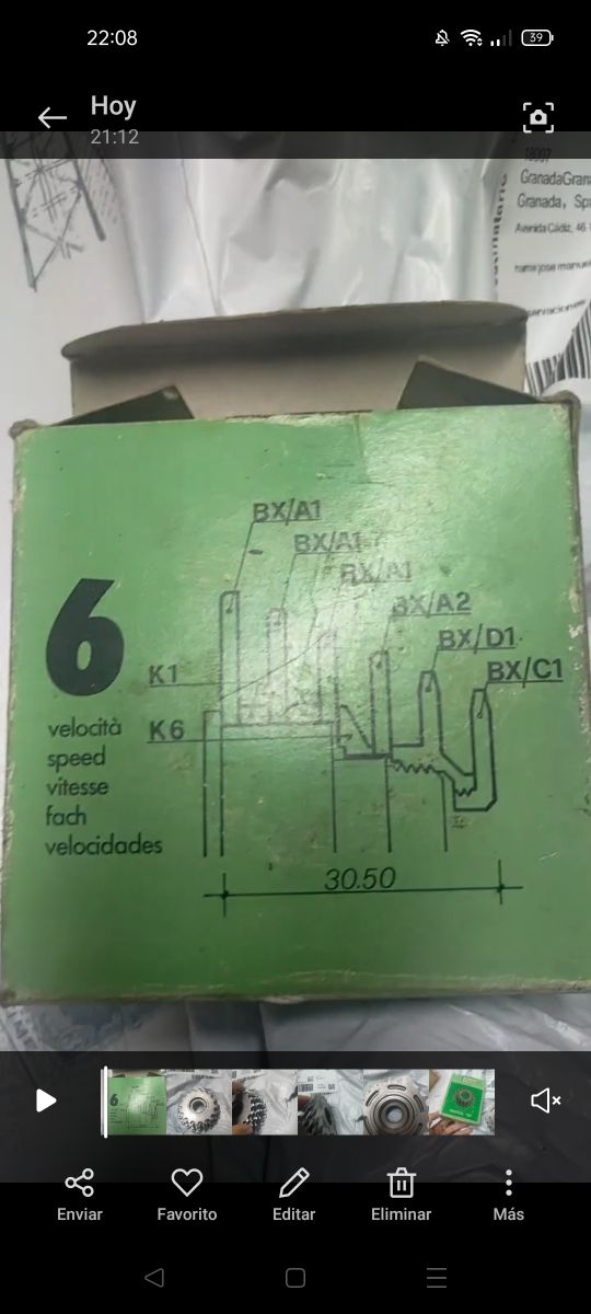 Piñonera Regina BX 6v antigua