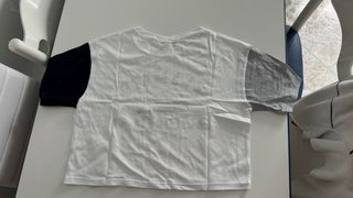 Camiseta corta blanca Pull and Bear S