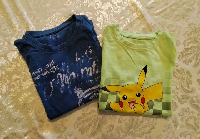 2  t-shirt bambino 5/6 anni