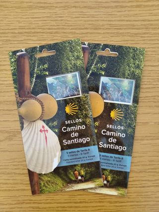 1 Cartera 5 Sellos Correos Camino de Santiago