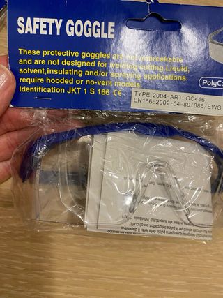 Occhiali protettivi in policarbonato