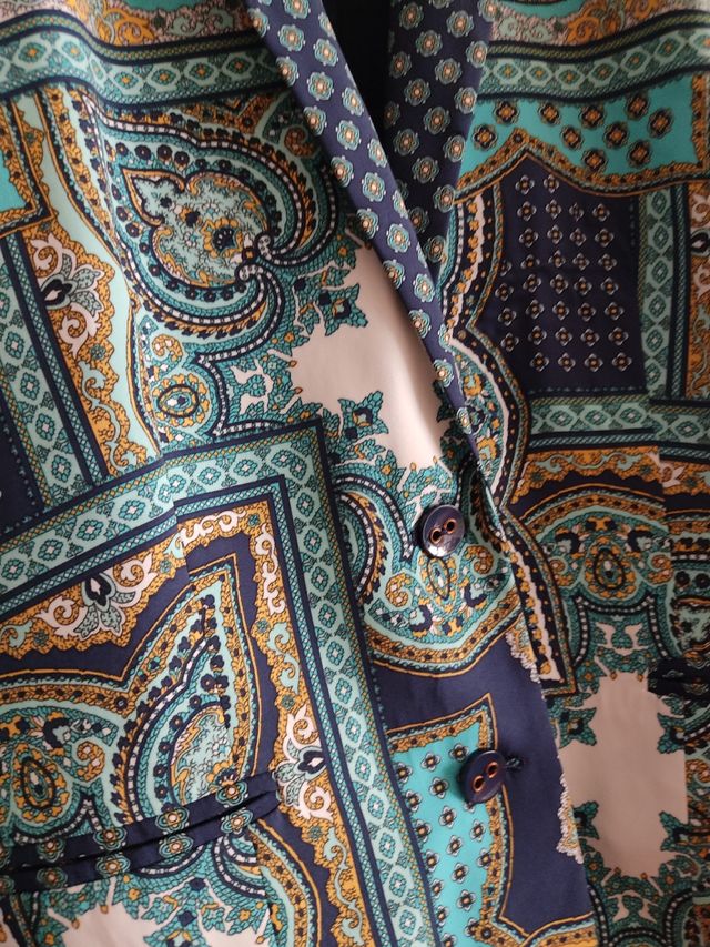 Blazer estampada mujer