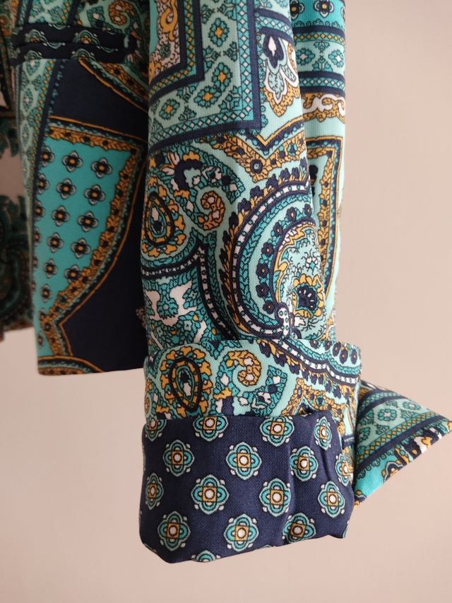 Blazer estampada mujer