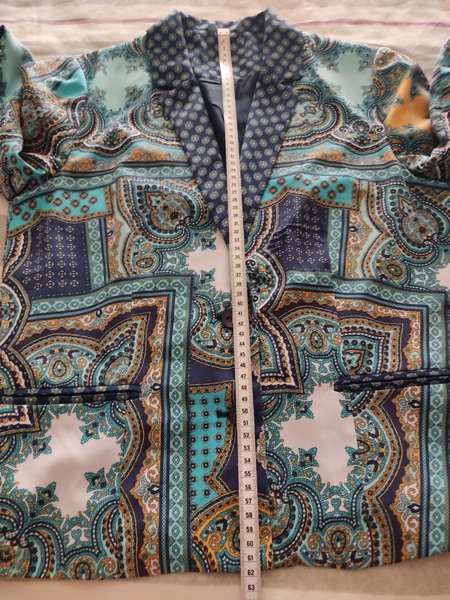 Blazer estampada mujer