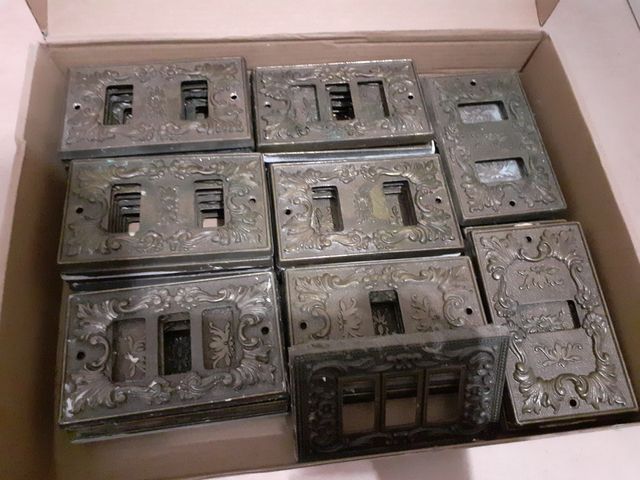 Placche ottone vintage