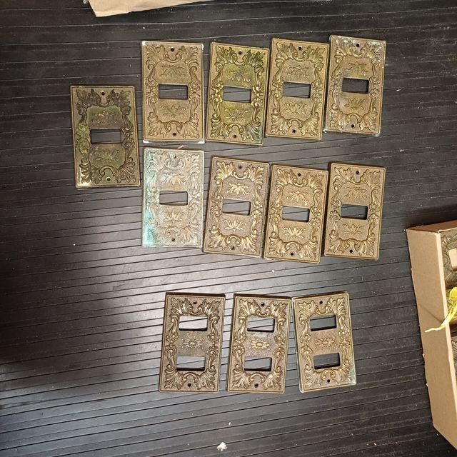 Placche ottone vintage