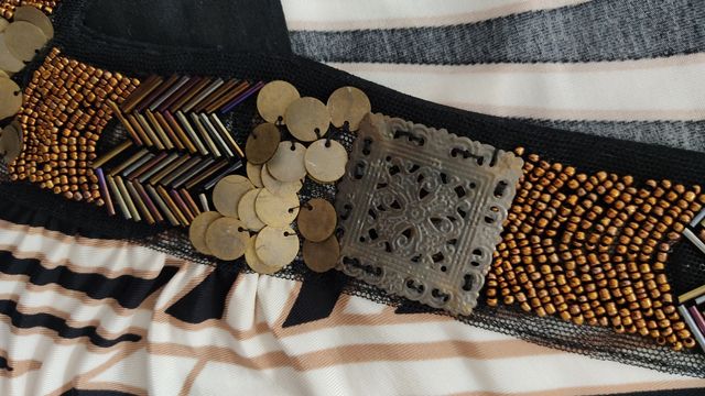 Blusa 3/4 Ana Alcazar con abalorios