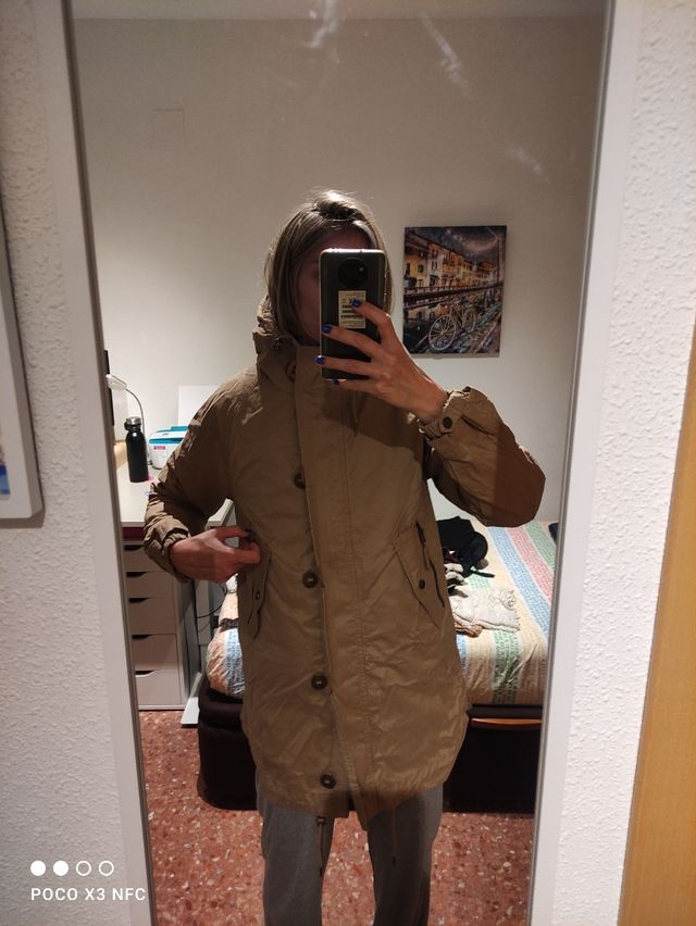 Parka con capucha mujer