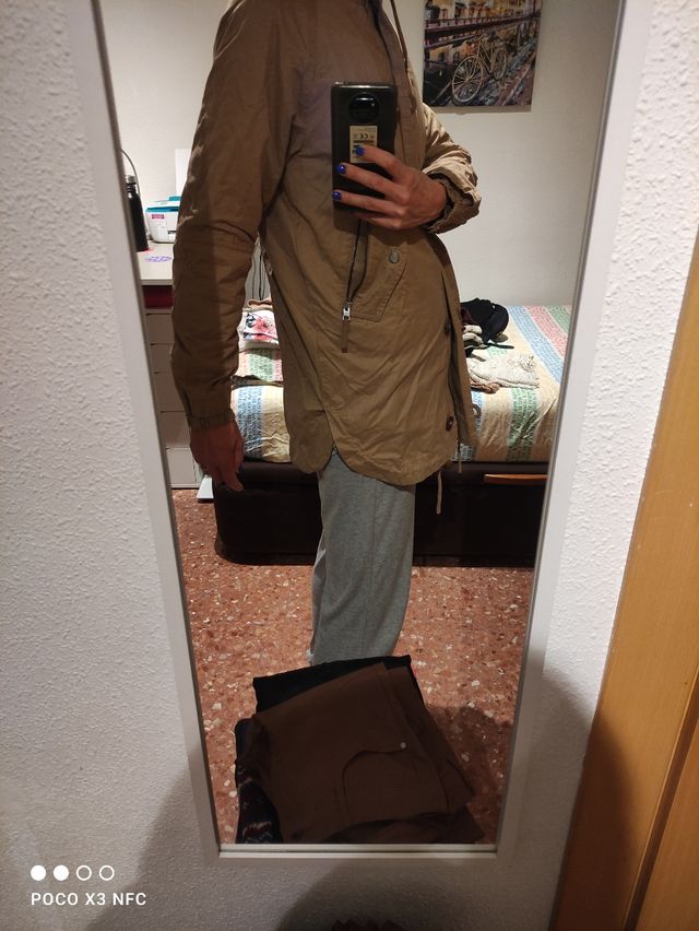 Parka con capucha mujer