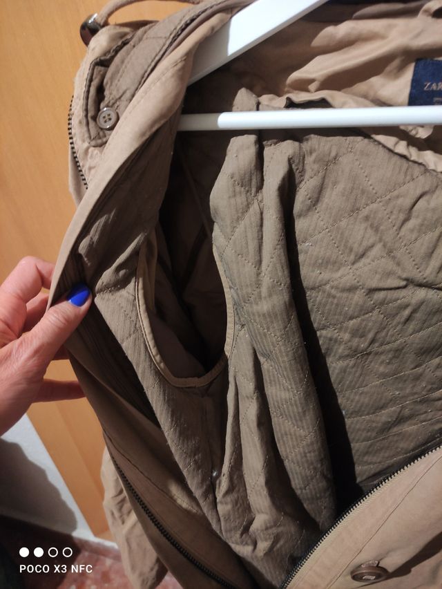 Parka con capucha mujer