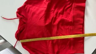 Sudadera corta roja, Bershka S