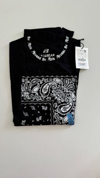 Camiseta negra nueva Pull and Bear L