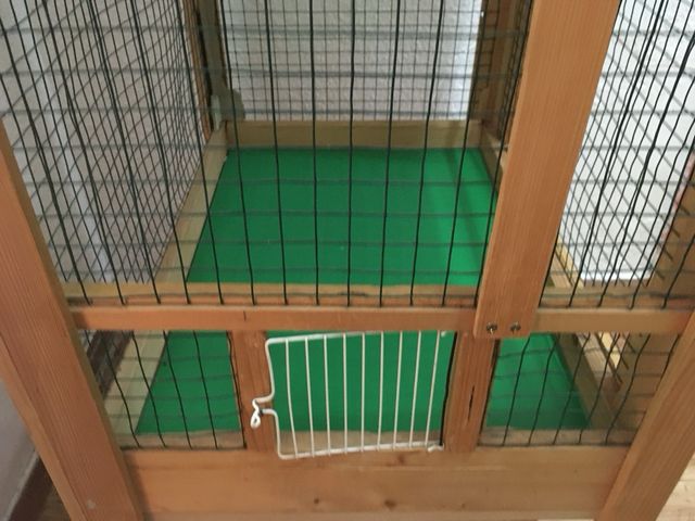 Jaula voladera madera