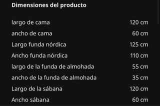 Juego de sabanas para cuna y endredon