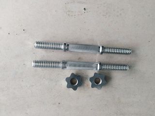 Barras de pesas con bloqueadores