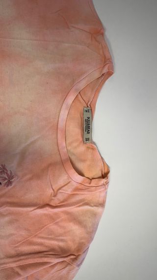 Camiseta, tye die Pull and Bear naranja