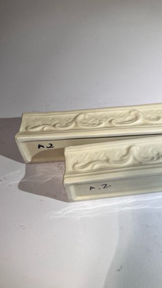 Due centrotavola in ceramica bianca, Antonio Zen