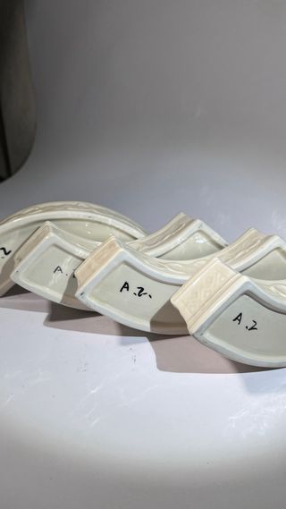 Set centrotavola in ceramica ricurvi, Antonio Zen