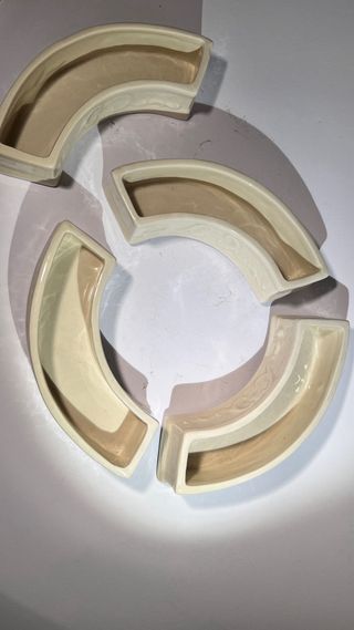 Set centrotavola in ceramica ricurvi, Antonio Zen