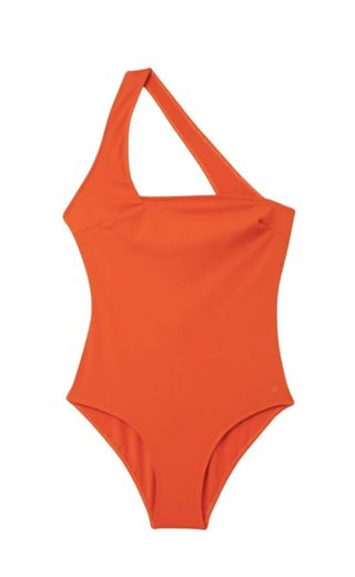 Bañador asimétrico naranja M