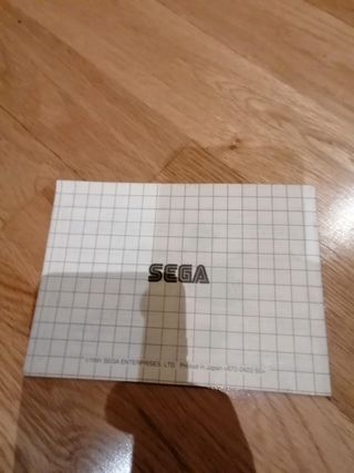 Intruciones manual sega game gear