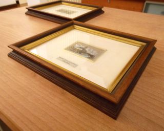 2 Quadri d'Autore in Argento 925 -Scorci di Milano