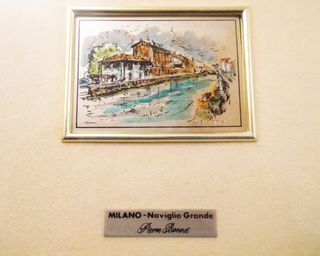 2 Quadri d'Autore in Argento 925 -Scorci di Milano