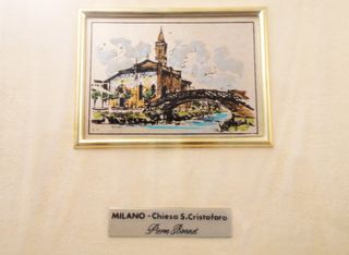 2 Quadri d'Autore in Argento 925 -Scorci di Milano