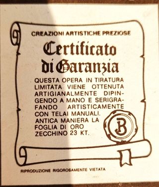 2 QUADRI in Oro 23 KT -NUOVI