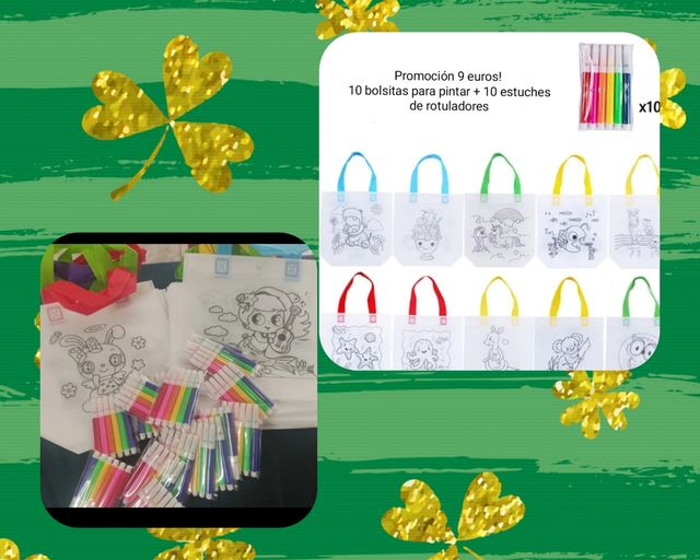 Dettagli per bambini - 10 sacchetti per dipingere