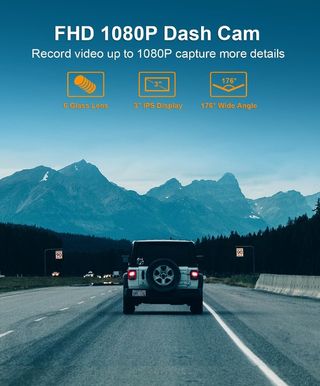 Camara coche Grabacion Bucle HD Con Sd 64Gb