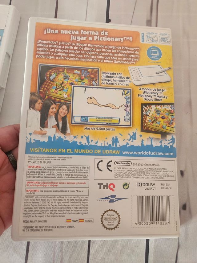 Juegos Challenge! Wii y Pictionary Wii