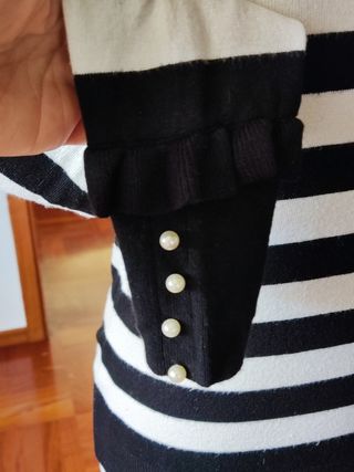 Maglione donna nero e bianco. Zara. M