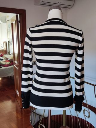 Maglione donna nero e bianco. Zara. M