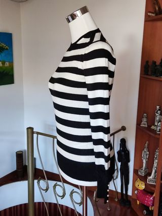 Maglione donna nero e bianco. Zara. M