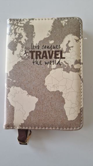 Funda de Pasaporte Mapamundi