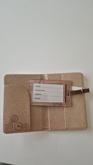 Funda de Pasaporte Mapamundi