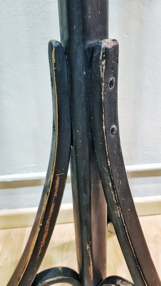 Perchero de pie madera negro vintage clásico