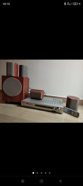 Amplificador Kenwood y home cinema 5.1