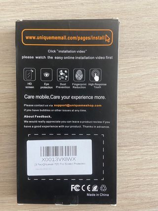 Protector pantalla cristal templado Huawei P20 Pro