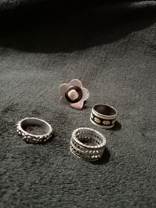 Lote Anillos de bisutería Mujer