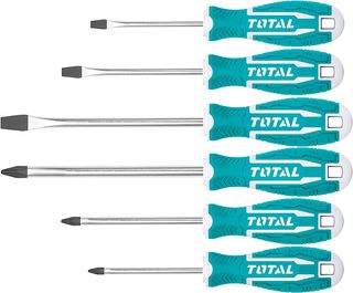 6 DESTORNILLADORES CHROME VANADIUM TOTAL