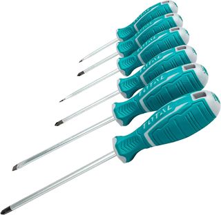 6 DESTORNILLADORES CHROME VANADIUM TOTAL